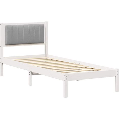 Maison Exclusive - Estructura de Cama con Cabecera Tapizada Gris
