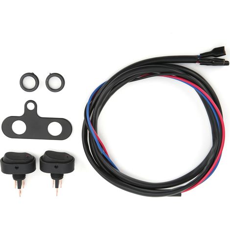 Interrupteur à bascule SPST 3 broches LED rouge 12V 30A étanche avec voyant, pour motos, voitures, bateaux, phares et feux antibrouillard (1/5)