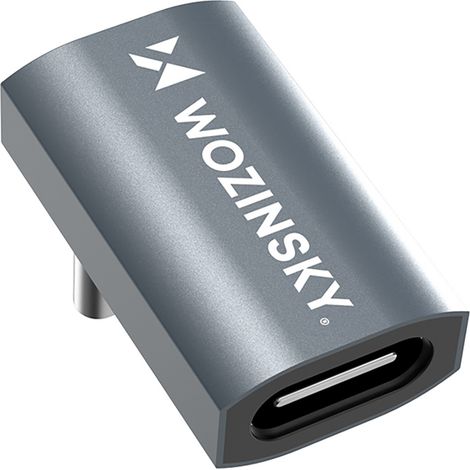 Adattatore angolato USB-C 40Gb/s 240W 8K OTG - Grigio (1/5)