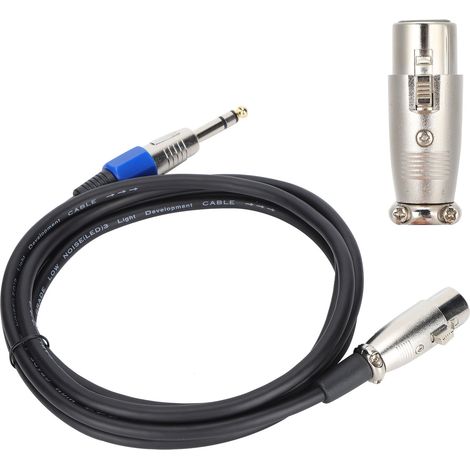 Câble de signal symétrique JORINDO JD6015 XLR femelle vers jack 6,35 mm / Câble microphone XLR vers jack 6,35 mm / 2 m (1/5)