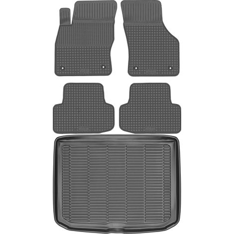 Set di tappetini in gomma per auto e tappetino per bagagliaio per Audi A3 III 8V Sportback dal 2012 al 2020. (1/5)