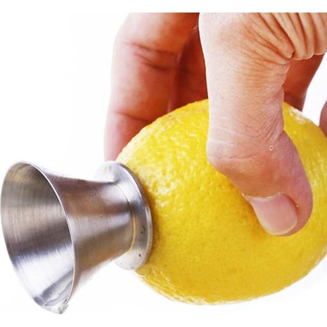 Exprimidor manual de limones de acero inoxidable, fabricado en acero inoxidable, exprimidor manual de cítricos y limones (1/5)