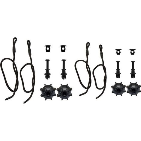 Sangle d’attache go pro-car colis pince d’étagère - noir - avec boucles - 4 pièces -accessoires-pièces de voiture-sangle d’attache (1/5)