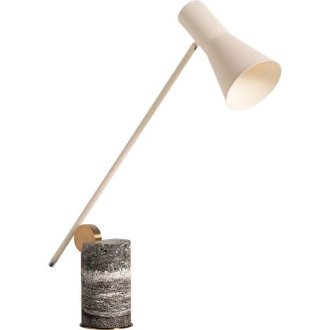 Lampe de salon art déco en marbre tons foncés élégance intemporelle - Marbre foncé veiné élégant (1/3)