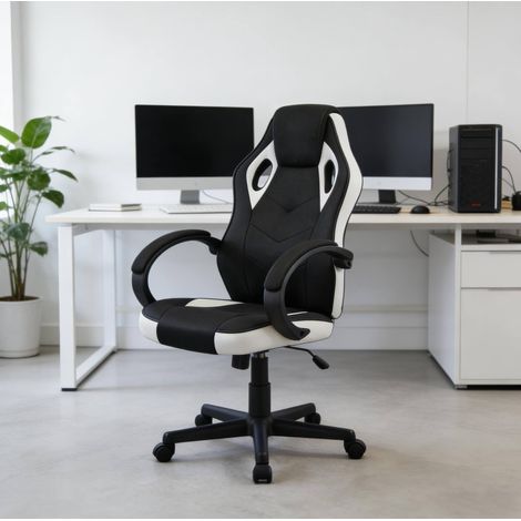 Bürostuhl ergonomisch höhenverstellbar 150 kg OKMYHOME (1/5)