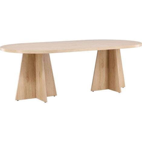 Table à Manger Design "Bootcut" 230cm Naturel (1/5)