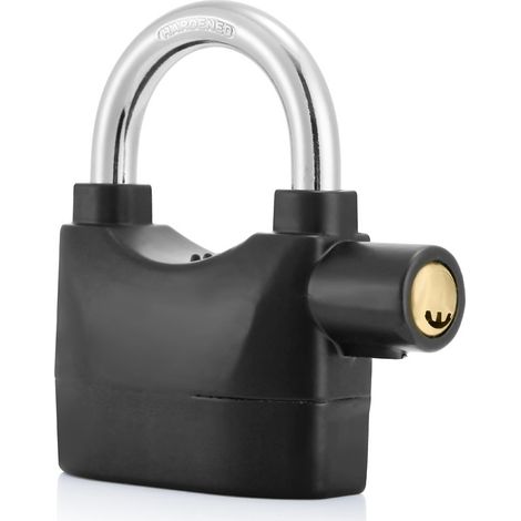 Sollbry Cadenas Alarme, fonction d'alarme, 110 dB, 10,6 x 9,27 x 3,3 cm, noir (1/5)