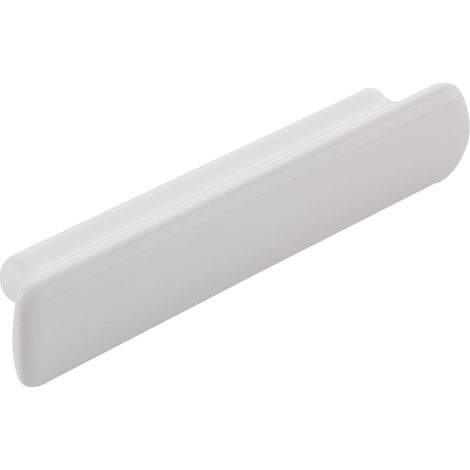 Furnipart Griff Keramik Vanilla - Möbelgriff flach LA96 - ideal als Kommodengriff, Keramik weiß (1/5)