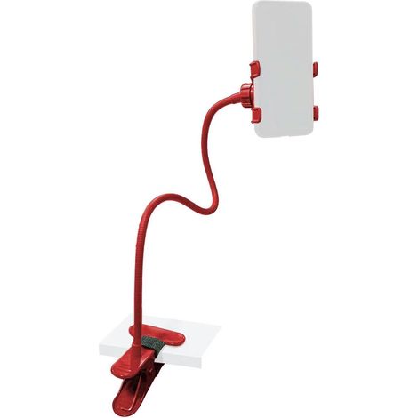 Support universel pour téléphone - Support orientable clip-on pour lit, bureau et streaming en direct, support de téléphone réglable pour tous les smartphones (1/5)