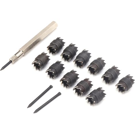 Ensemble de 13 outils de soudage par points, coupe 3/8 pouce, ensemble d'élimination des cordons de soudure, double face, pour perceuses électriques (1/5)