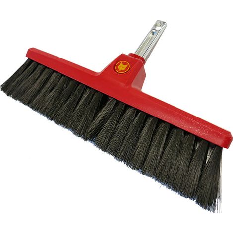 Outils Wolf – Balai à poils souples UBSM – Largeur de travail 40 cm – Tampon en caoutchouc pour chocs – Pour entretien terrasses et allées (1/5)