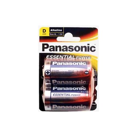 PILAS PANASONIC ALKALINE LR20 B/2