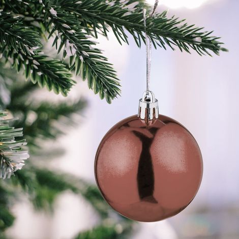 Lot de 100 boules de noel mates et brillantes