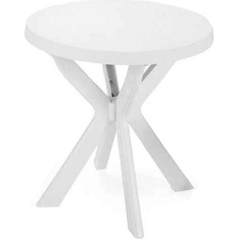 Ipae Progarden Tavolo da Giardino in Resina Don - Bianco - 70 cm (1/4)