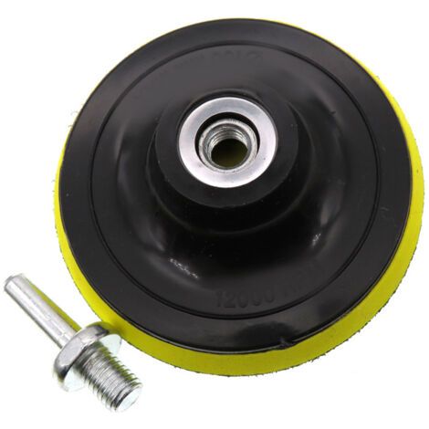 BUNTHAUS Lot de 7 tampons de polissage en laine pour perceuse, avec adaptateur en éponge auto-adhésive, pour filetage de tige de connexion M10 de 5 pouces. (1/5)