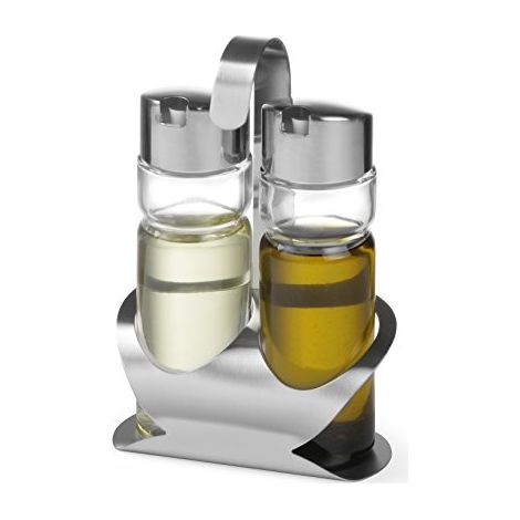 Set di spezie in acciaio inox per olio d'oliva e aceto - Hendi 465349 (1/3)