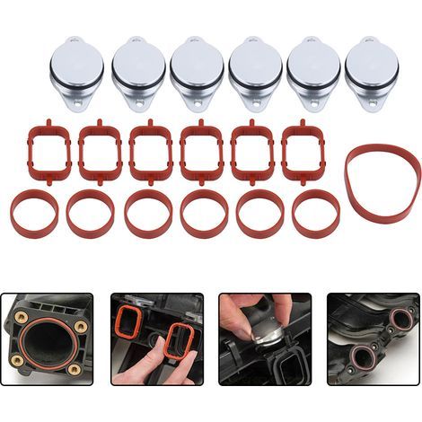 Ansaugkrümmerdichtungssatz für BMW 320d, 330d, 520d, 525d, 530d, 730d, 6x33 mm, Drallklappen-Dieselmotor (1/5)