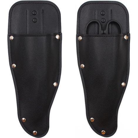 2 Pièces Cisaille Holster Etui Couteau Cuir Cisaille Holster Étui de Protection pour Sécateur de Jardin Étui de Sécateurs en Cuir PU PorteOutil Pochette Couteau