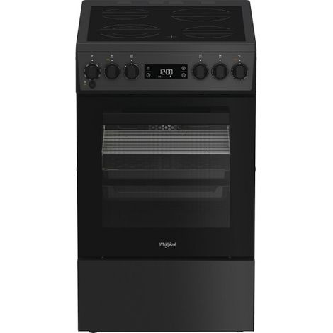 Whirlpool – Cuisinière vitrocéramique 50 cm – 4 foyers radiants – 8300 W – Classe A – Nettoyage catalytique – Capacité 60 l – Convection pour cuisson homogène (1/5)