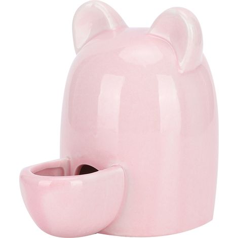 Distributeur d'eau silencieux en céramique pour animaux de compagnie (250 ml) : idéal pour hamsters, hérissons et écureuils. (1/5)