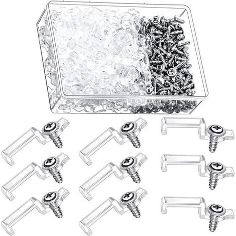 150 Pièces Clip De Fixation Pour Bande Led 10Mm,Clip De Support De Fixation De Bande De Lumière En Silicone,Light Strip Clip[CA238] (1/5)