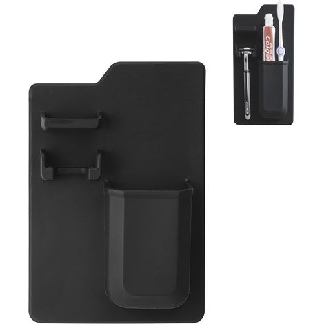 Porte-brosse À Dents - Support Adhésif En Silicone Pour Miroir Verre Carrelage - Réutilisable Et Amovible - 1 Pièce (1/5)