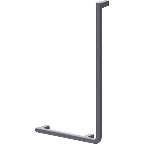 Poignée coudée Série Cavere en aluminium, anthracite métallisé 95, 750x400 mm, 90°, version droite (1/2)