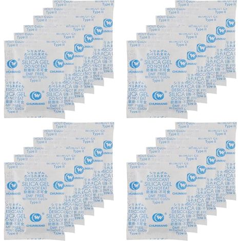 Silica Gel Sachet Anti Humidité de Deshumidificateur Absorbeur D'humidité pour VêTements Produits électroniques les Aliments Bijoux (1/5)