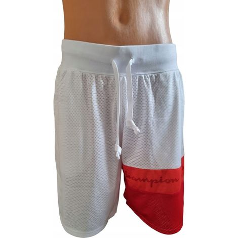 Y4020 Champion Script Logo Mesh Basketball-SHORTS S/M (1/5)