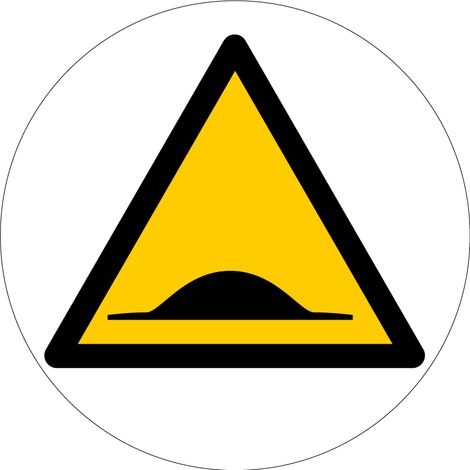 Panneau Danger ralentisseur pour sol - Ø 450 mm - 4007113