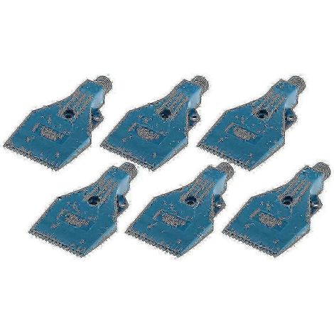 Plastic Flat Air Jet Nozzle, Multi-hole Blowing Nozzle, ABS Widening Air Knife (Blue, 6pcs) (1/5)
