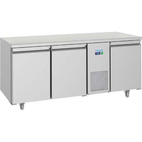 Table réfrigérée positive économe en énergie Série U 3 portes 474L - Polar