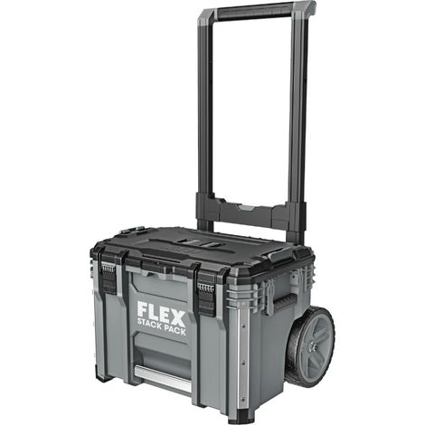 Flex – Valise de transport Rollbox STACK PACK – Dimensions 560x488x670mm – Protection IP65 – Système de rangement modulable