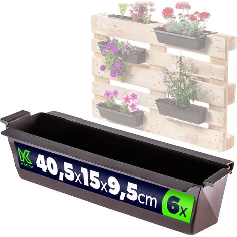 Blumentopf, robustes Design, vielseitig einsetzbar, braun (1/5)