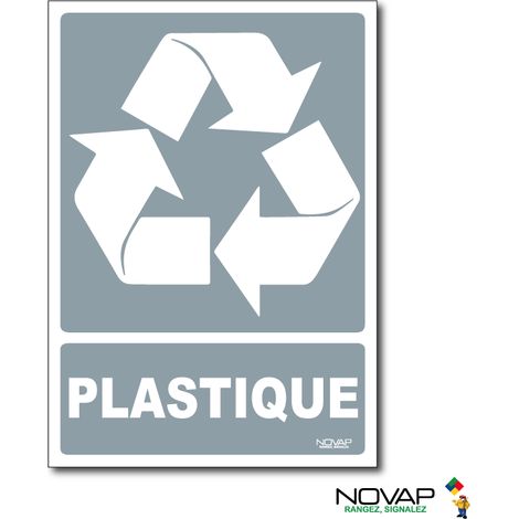 Panneau Recyclage déchets Plastique - Rigide A5 - 4600475