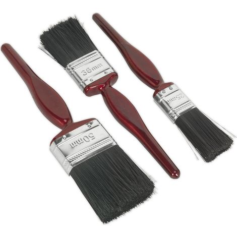 Sealey Pure Bristle Paint Brush Set 3pc SPBS3 (1/5)