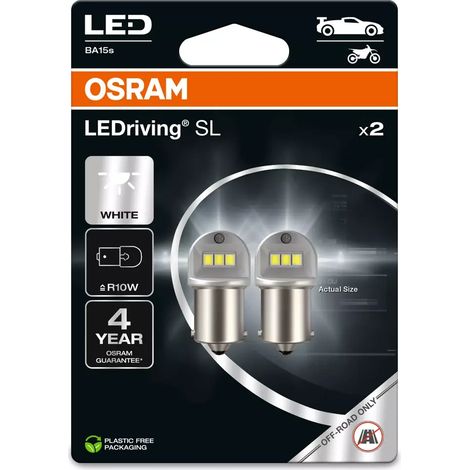 12V LEDriving SL - (R10W) - 1W - BA15s - 2 pz - Scatola (1/2)