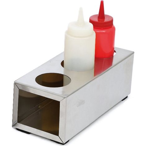 Spaziatore Per 3 Dosatori Salsa 720 Ml 28X10X8 Cm Argento Acciaio Inox - 1 Unità