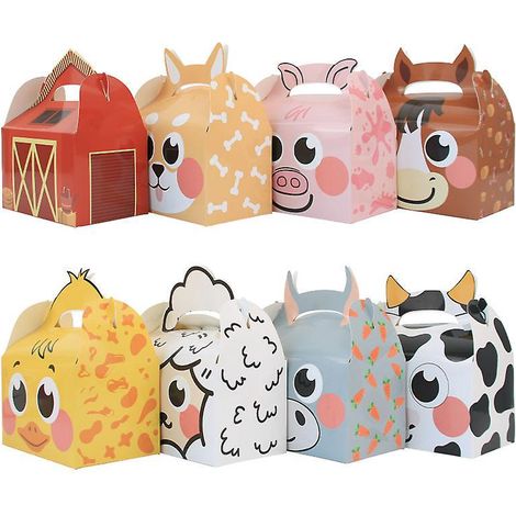 24pcs Cartoon Animal Packaging Box, Carton Gift Box, Empty Gift Box, Mini Candy Box, Chocolate, Graduation Season, Wedding, Festival, Party (1/4)