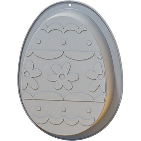 Moule à gâteau en forme d'œuf de Pâques,démoulage facile,moule en silicone de grande taille,20 cm,antiadhésif et résistant chaleur (1/5)