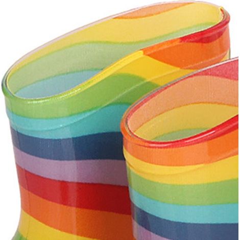 Bottes de pluie antidérapantes pour enfants, chaussures de pluie imperméables pour tout-petits, bottes pour garçons et filles, type 3, 24 (15 cm / 5,91 po) (1/5)