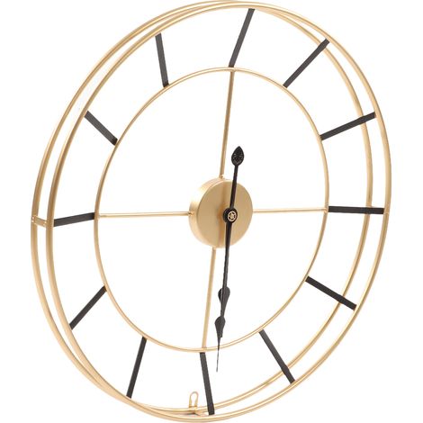 Horloge Murale Peinture Électrostatique Ronde Design Minimaliste Silencieuse Décoration Maison Cadeau (1/5)