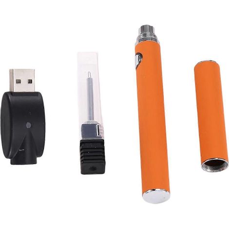 Stylo à batterie à filetage 510, tension réglable, orange (1/5)
