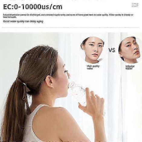 Stylo testeur de qualité de l'eau 7 en 1 : pH/TDS/EC/Salinité/ORP/SG/Température (1/5)