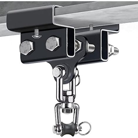 Dolibest 9.4-17cm Sac de Boxe à Suspendre Ensemble de Supports de Fixation pour Poutre pour l'entraînement de Boxe Muay Thai en Intérieur/Extérieur, Jusqu'à 900lbs