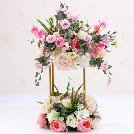 40cm Metal Rectangular Flower Stand Pedestal (1/5)