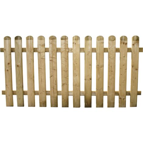 Staccionata per recinto steccato in legno impregnato 100x180 cm Europa STI