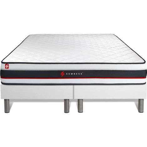 Ensemble matelas sommier Form 160 x 200 cm - Couleur : Blanc (1/6)