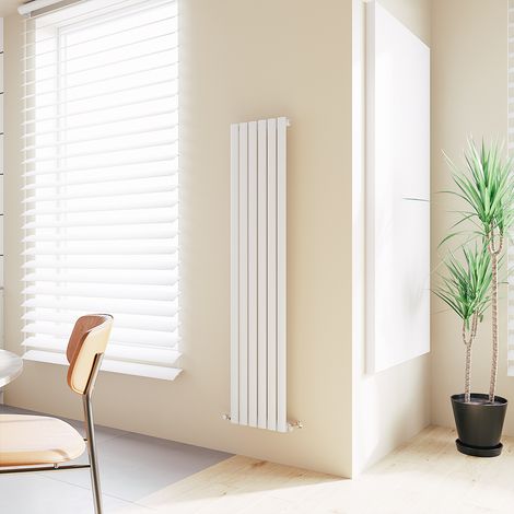 Acezanble Vertical Oval Column Radiator Central Heating Rad 1600x354mm Single White