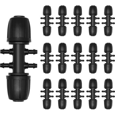 Raccord Té À Éperon - Pour Tube D'Arrosage De 12 7 Mm Et Tube De 6 4 Mm - Pour Système D'Arrosage Goutte À Goutte - 6 Voies - Par Lot De 1 (1/5)